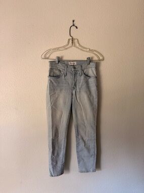 Madewell Light Wash mid-rise Cropped Summer Jeans